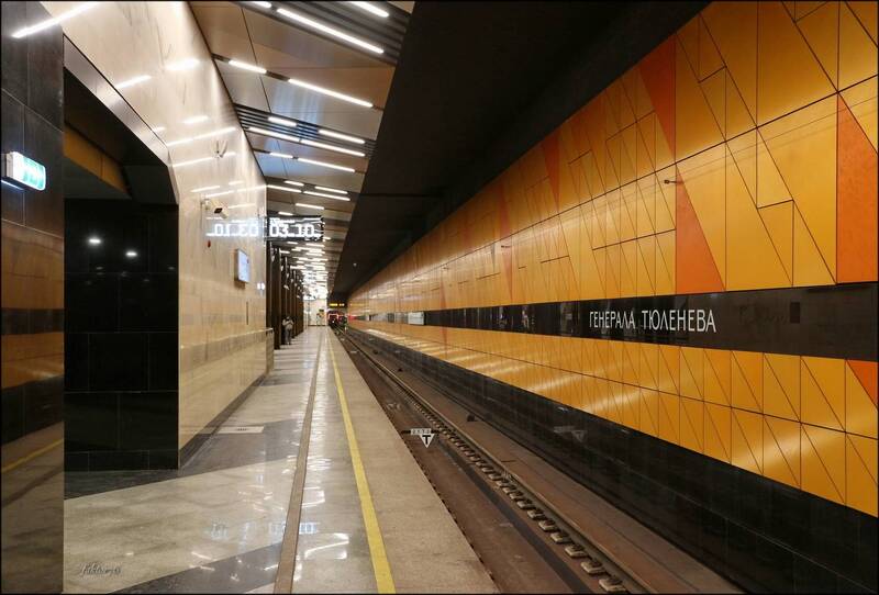 метро, москва, архитектура, транспорт, город, подземка Станция метро Генерала Тюленева. Москваphoto preview