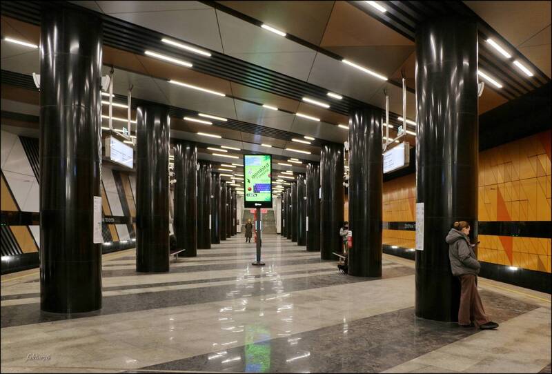 метро, москва, архитектура, транспорт, город, подземка Станция метро Генерала Тюленева. Москваphoto preview