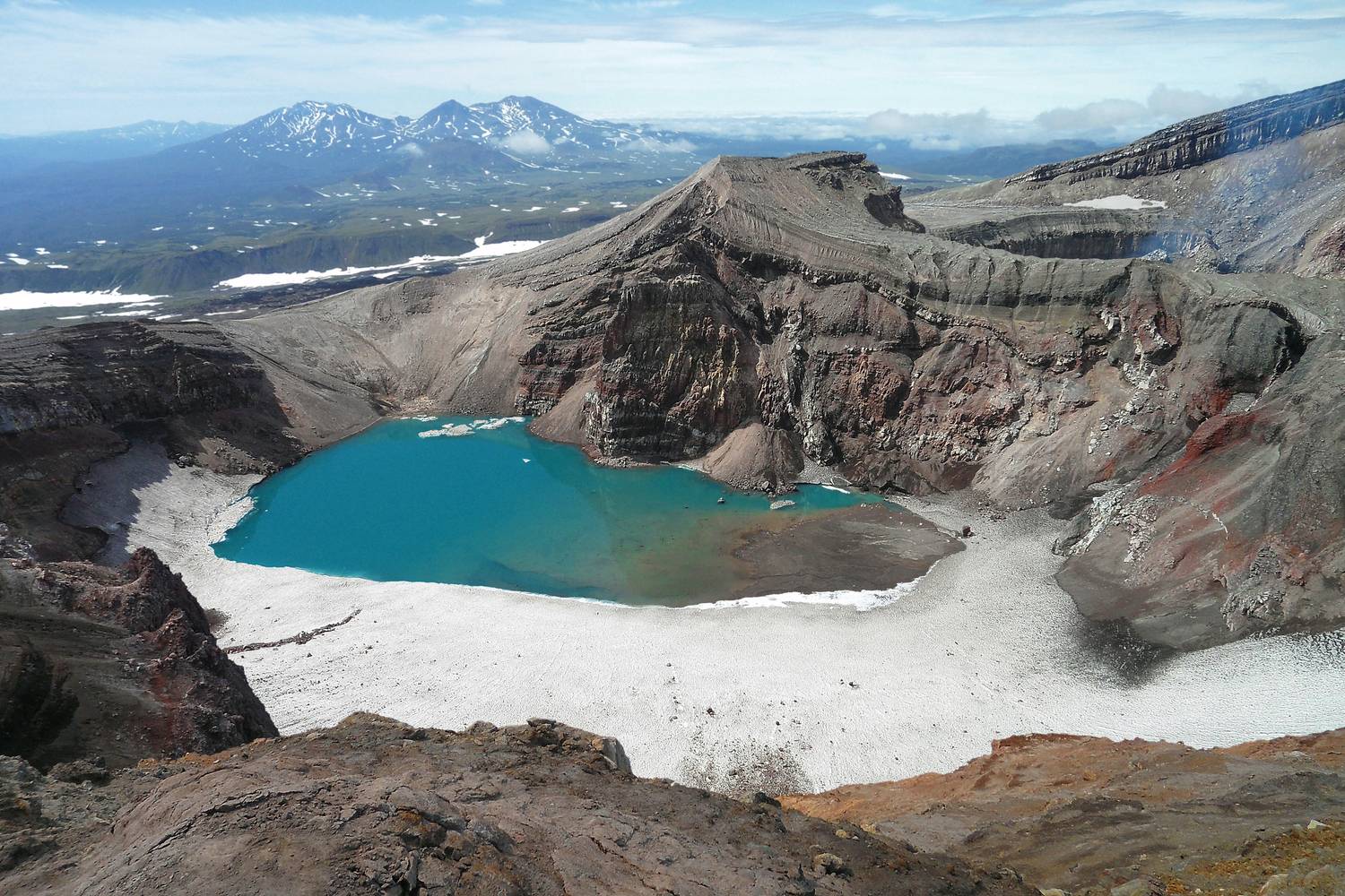 камчатка, вулкан горелый, кратер голубое озеро, Кетова Вера