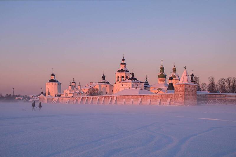 кирилло-белозерский  монастырь Закат фото превью