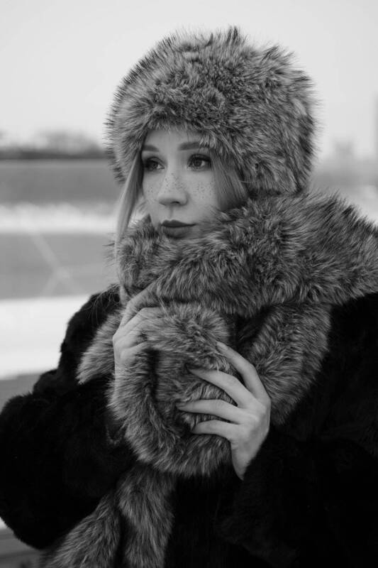 Зимний портрет фото превью