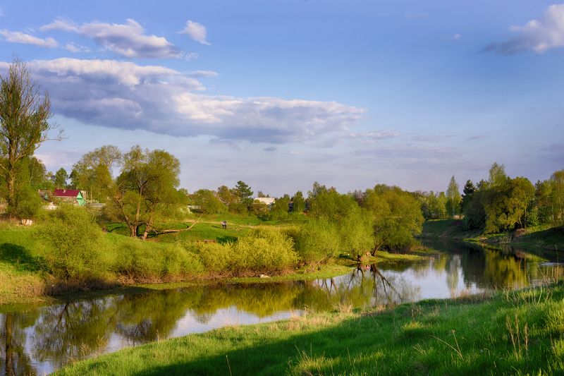 Весна, Небо, Пейзаж, Река ласковый май фото превью