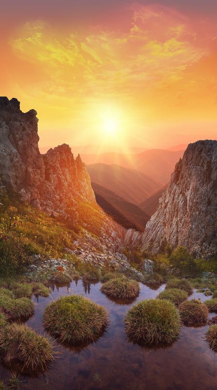 Mountain, Sunset mountain talephoto preview