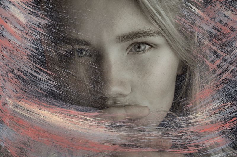 analog, art, blond, color, colorful, colors, concept, conceptual, eyes, face, female, fine art, girl, painting, photography, pink, portrait SEARCH AND DESTROYphoto preview