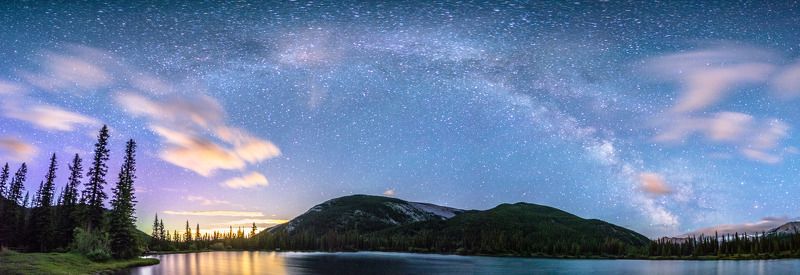 canada, alberta, kananaskis, stars, milky way Июньское небоphoto preview