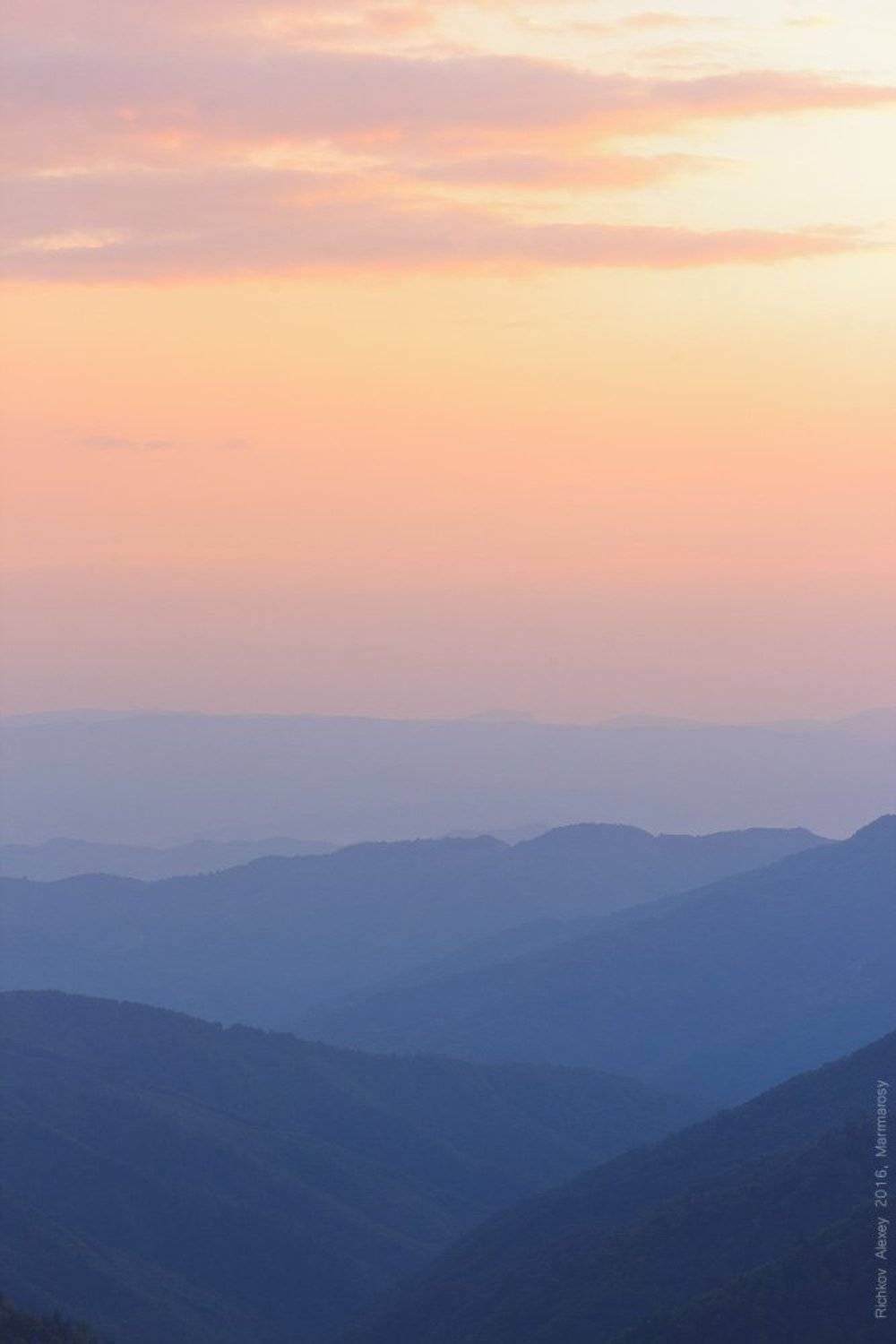 карпаты, горы, вечер, закат, краски, цвета, палитра, , Рычков Алексей