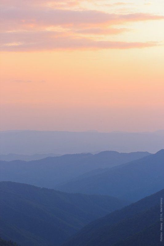 карпаты, горы, вечер, закат, краски, цвета, палитра,  Карпатская палитраphoto preview