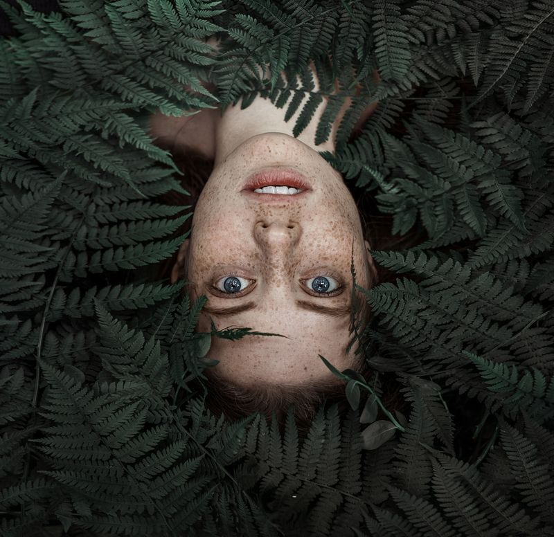 веснушки, портрет, волосы, лицо, глаза Машаphoto preview