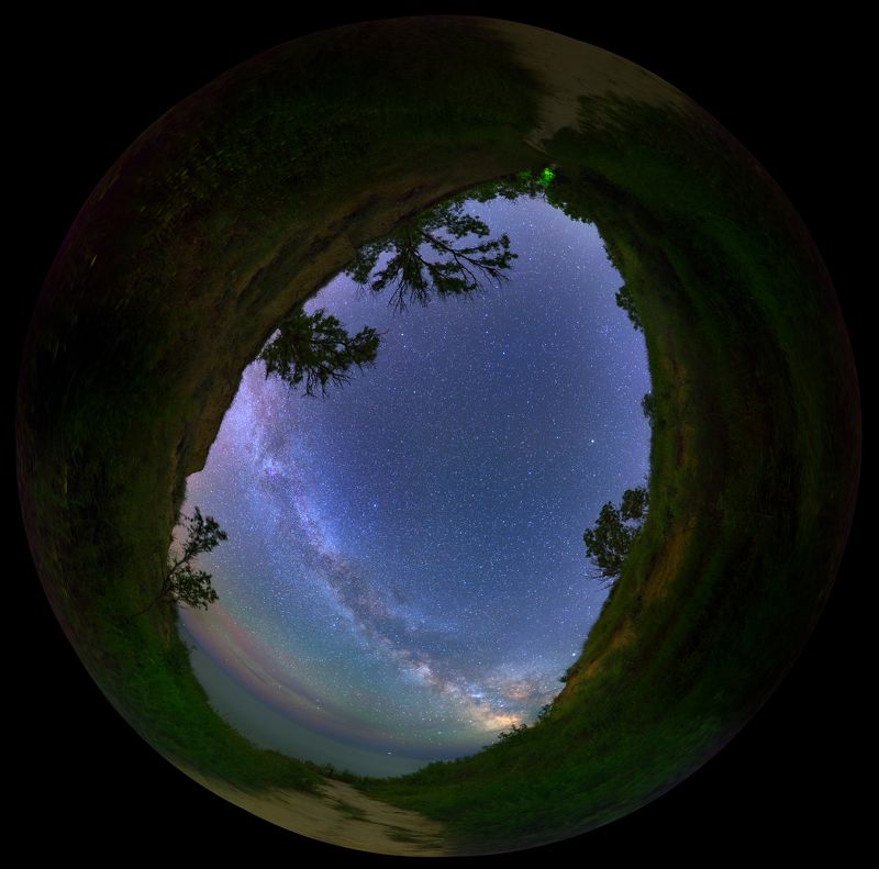 sea, stars, Milky Way, lagoon, canyon, night, ночь, каньйон, лагуна, небо, Млечный путь, звезды, ночной пейзаж Eye of night sky from canyon near Budaki lagoon фото превью