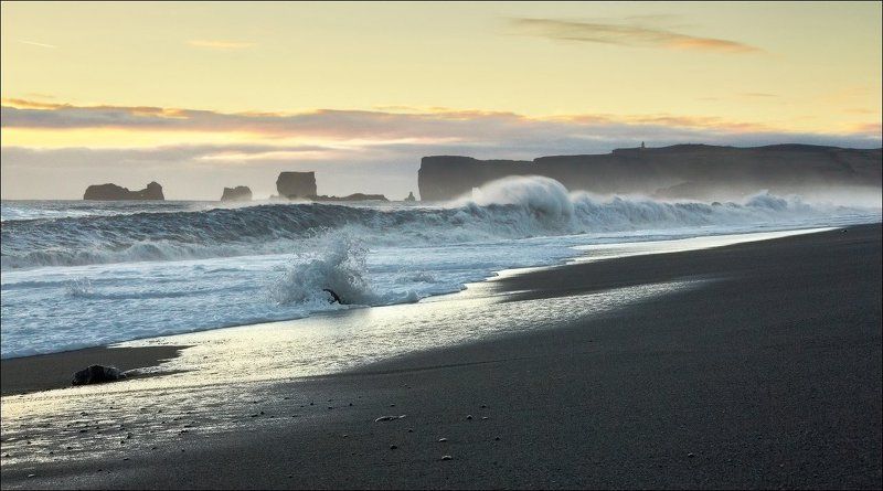 Исландия Iceland Вик мыс океан Исландия. Мыс Вик (Vik).photo preview