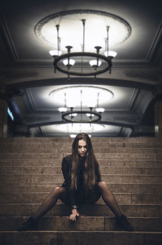 Girl, Mood, Portrait, Subway, Жанровый портрет, Метро, Портрет Desirephoto preview