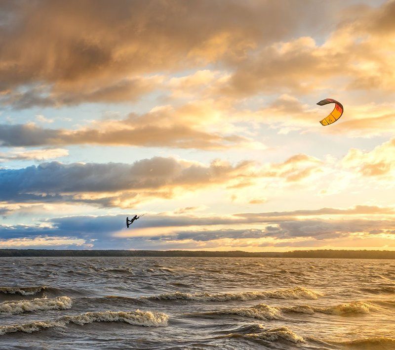 Закат, Кайт, Кострома, Костромское море Мэри Поппинсphoto preview