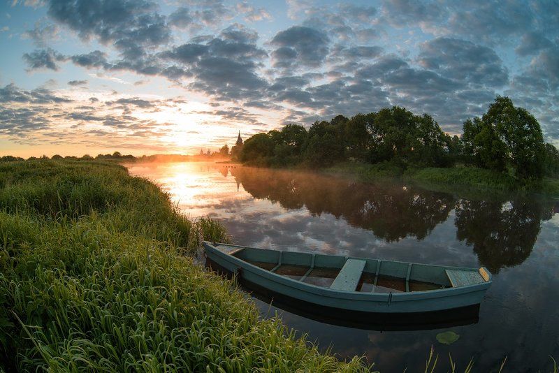 дунилово, лето, небо, природа, рассвет, теза Июнь 2016, Дунилово - рассвет!photo preview