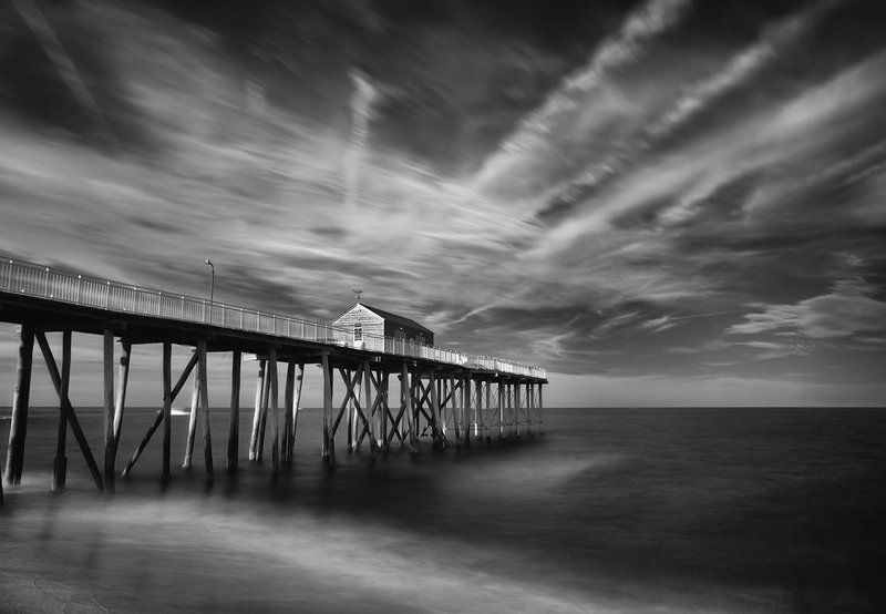 sea, pier, belmar Fishman\'s Pier in Belmar, NJphoto preview