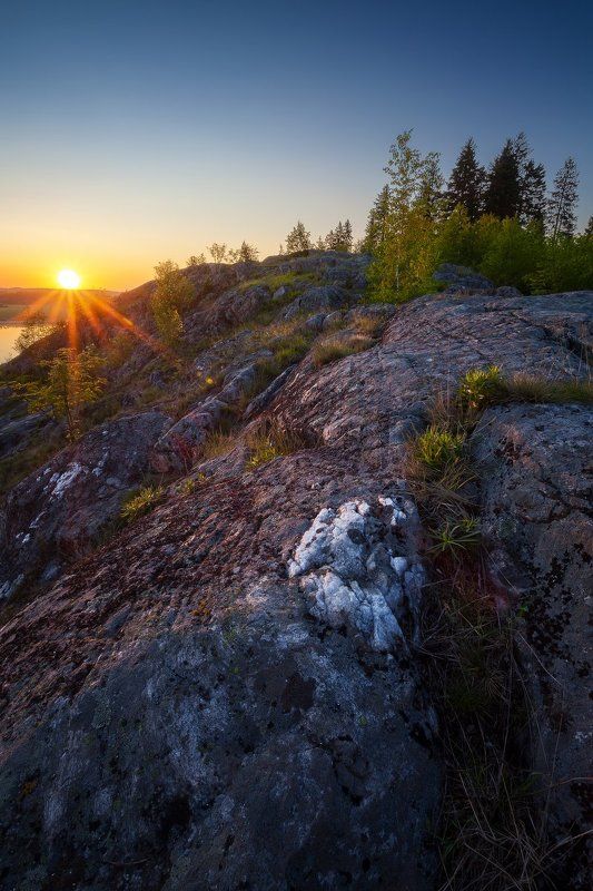 закат, карелия, сортавала Парк Ваккосалмиphoto preview