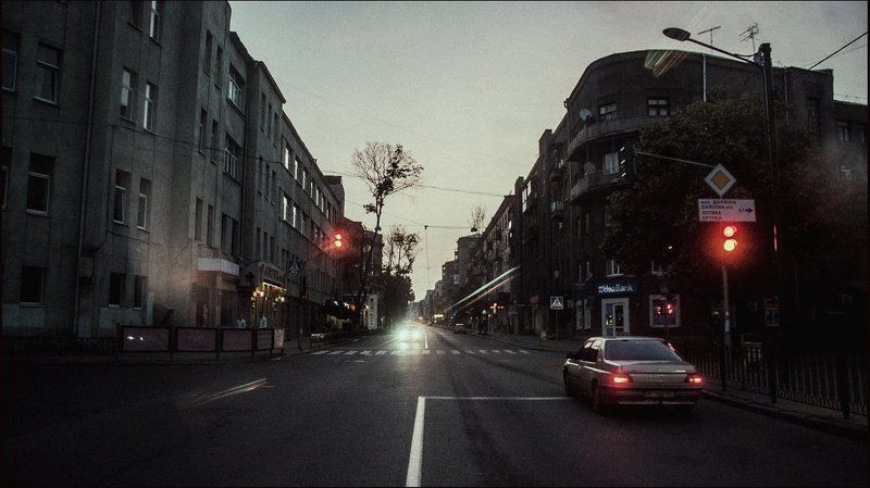 Город, Рассвет, Утро Спокойная суетаphoto preview