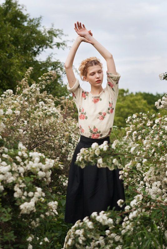 портрет, девушка, лето, цветы, portrait, girl, summer, flowers, beauty, blonde Летняя меланхолияphoto preview