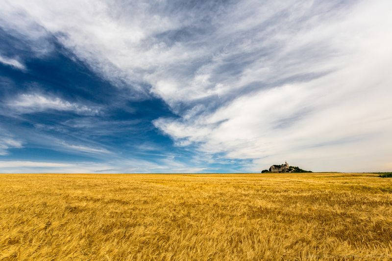 Австрия, поле, пейзаж, замок Золото Австрииphoto preview