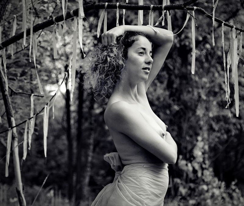 Лето.Девушка.Обнажение.ч/б Однажды летом...photo preview