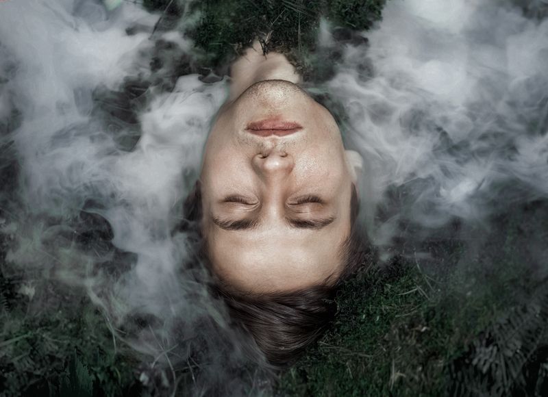 лес, портрет, дым, арт, сказка photo preview