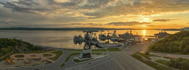 Июньская ночь над Североморскомphoto preview