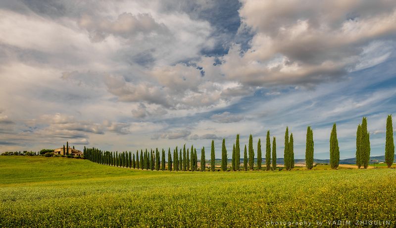 Italy, Landscape, Toscana, Val d\' Orcia Дорога Гладиаторовphoto preview