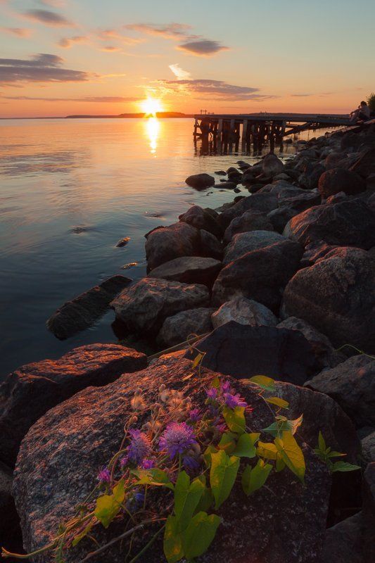 природа, Дубна, Московская область, закат, водохранилище Московское мореphoto preview