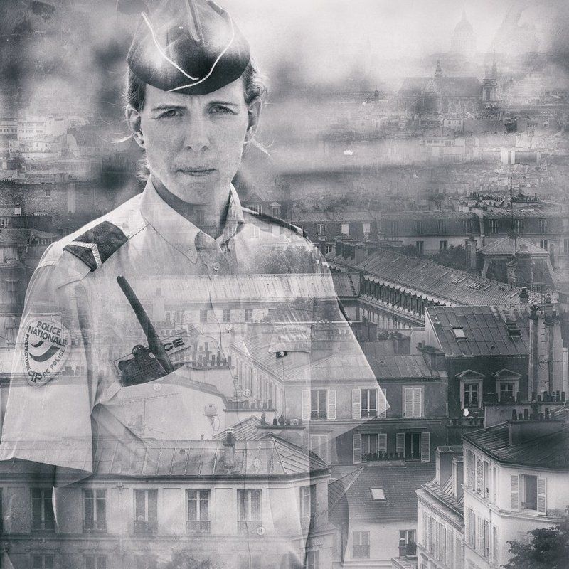 полиция франции, жаркие дни, патруль Полиция франции, жаркие дни.photo preview