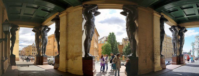 Атланты Атланты деpжат небо на каменных pуках.photo preview