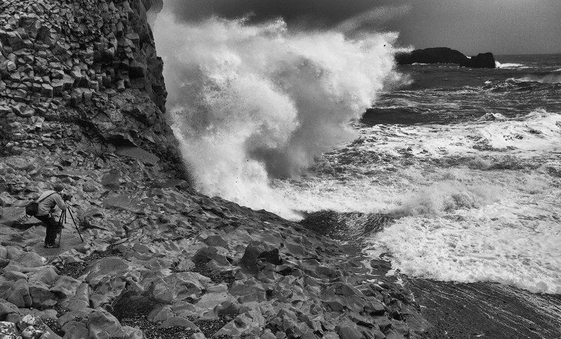 Исландия Вик океан Ради кадра.photo preview