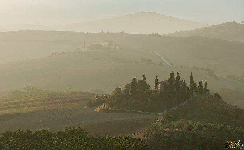 фотоур, тоскана, рассвет Тоска по избитой точкеphoto preview