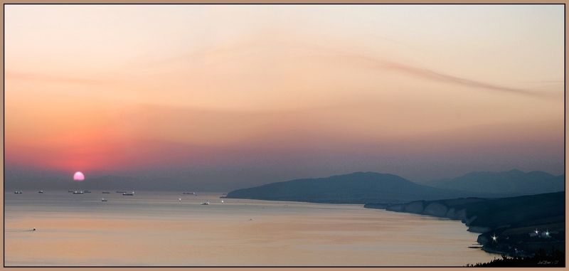 Геленджик, Закат, Море Бухта Геленджик.photo preview