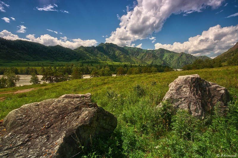 Алтай, Горы, Лето, Пейзаж, Путешествия Печать веков на Чуйских берегах... фото превью
