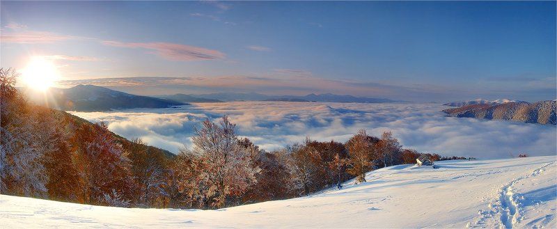 карпаты, октябрь, утро Доброе утро, страна!photo preview