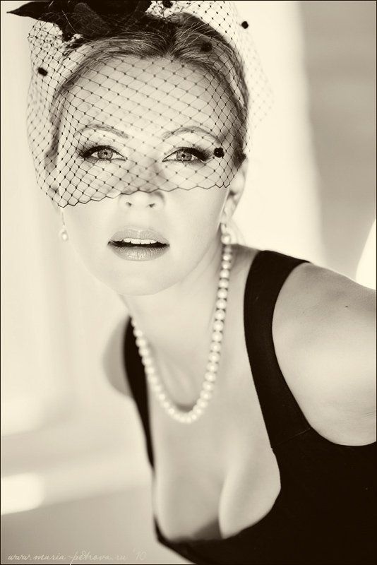 портрет, глаза, взгляд, вуаль Женяphoto preview