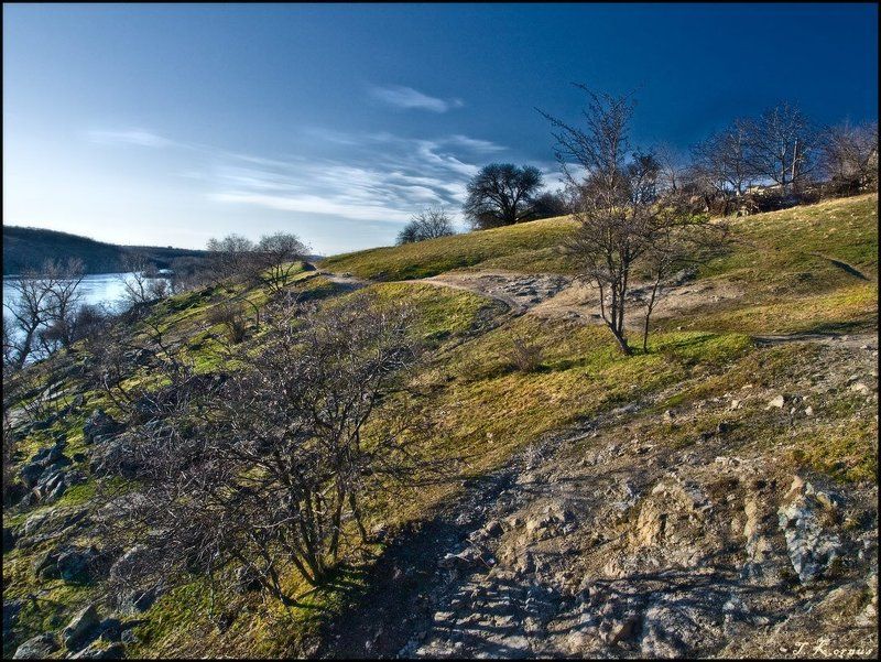 о.хортица,днепр,март,весна,скалы,берег Земля - поката!photo preview