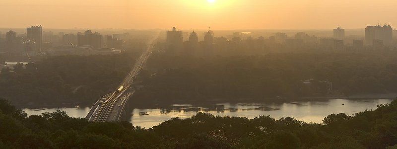 днепр, рассвет, утро, панорама Рассвет на Днепреphoto preview