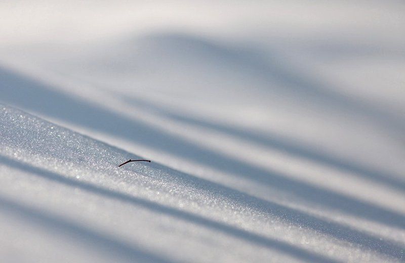 снег, полоски Снежные полоски..photo preview