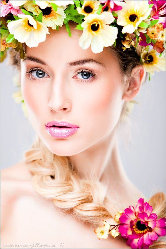 портрет, глаза, взгляд, весна, цветы Веснаphoto preview