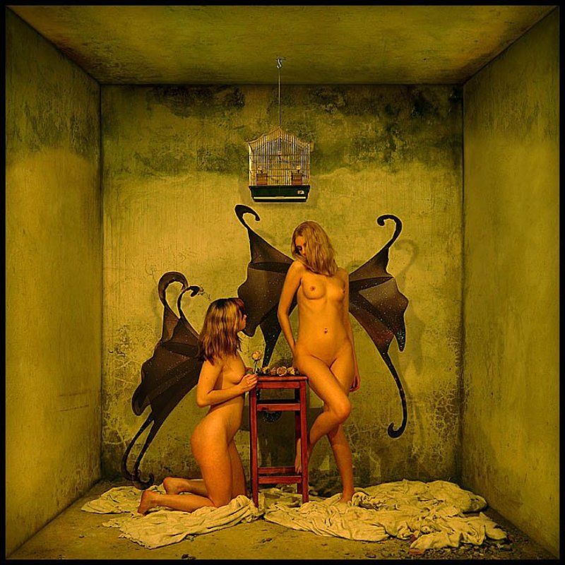 клетка, эротика, седнин, дверь, пирамида, соты, ангел, призма, звезда, подвал, девушки Клеткаphoto preview