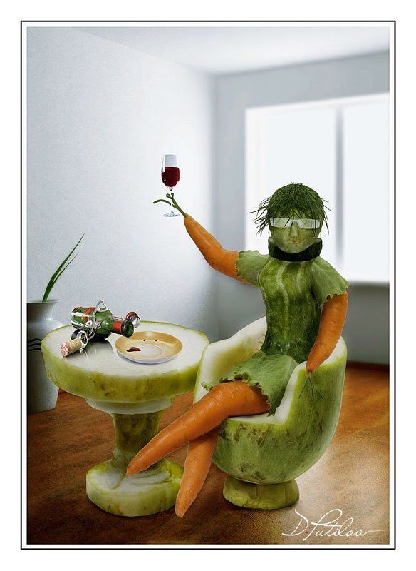 путилов, креатив, смысл, идея Овощная дамаphoto preview
