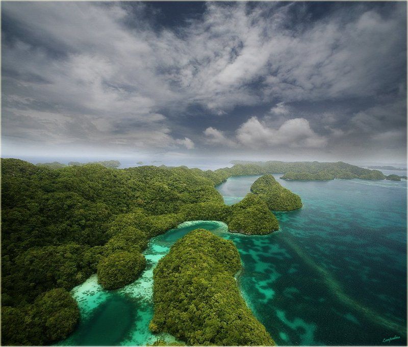 микронезия, палау, корор, съемка с вертолета Еще немного про РАЙ) фото превью