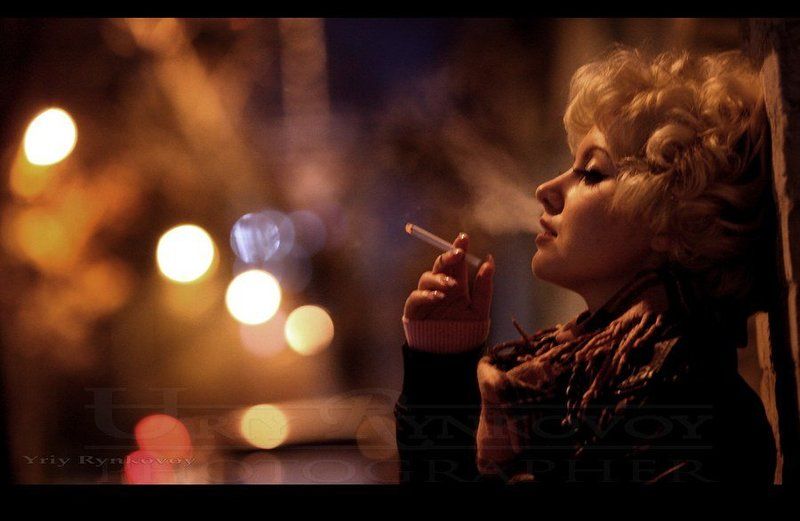 стрит, ночной портрет, город, улица, фонари photo preview