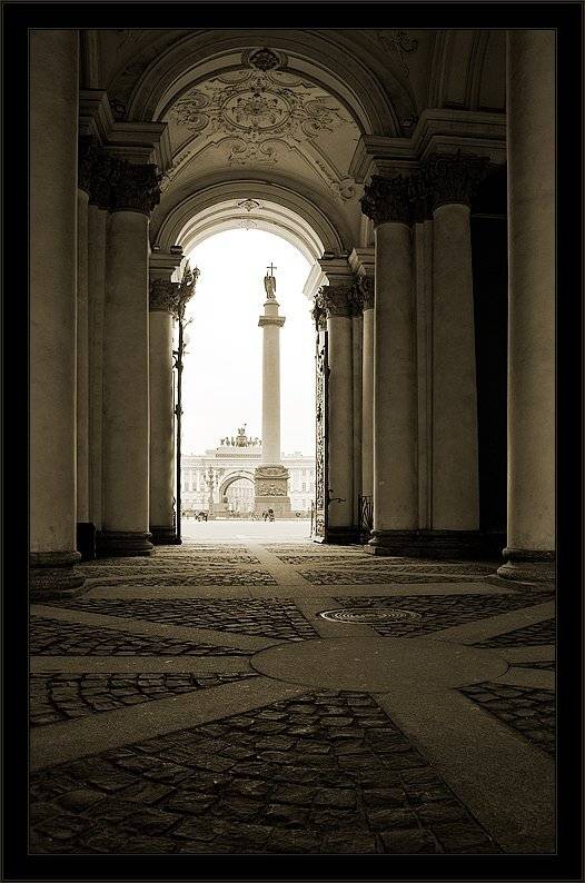 Пышное елизаветинское барокко. Автор: Kirill Shapovalov петербург, центр, зимний. эрмитаж, дворцовая, барокко, чб, Kirill Shapovalov