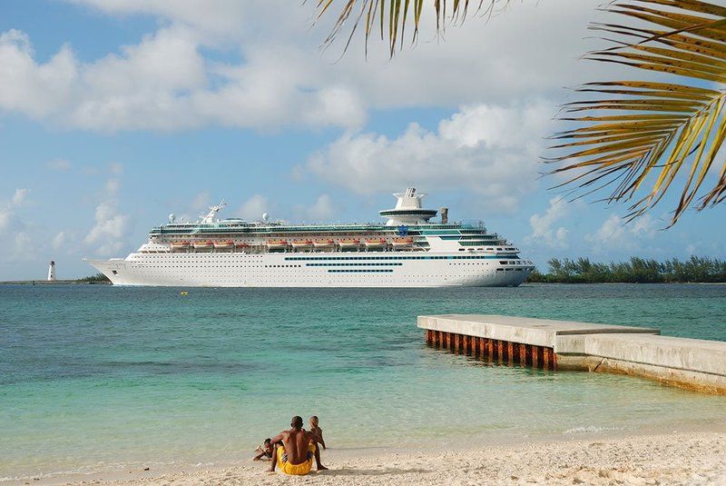 судно, корабль, пассажирский, лайнер, море, пляж, путешествия, туризм Счастливого плавания фото превью