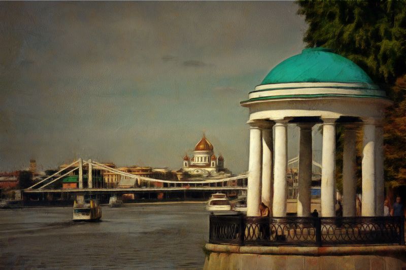 храм,река, - фото превью