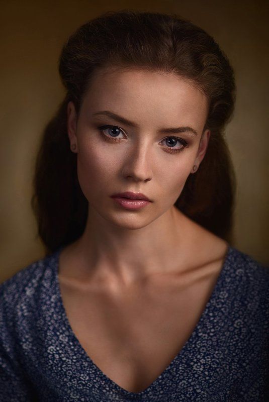 Взгляд, Девушка, Портрет, Свет, Студия, Тень Настяphoto preview