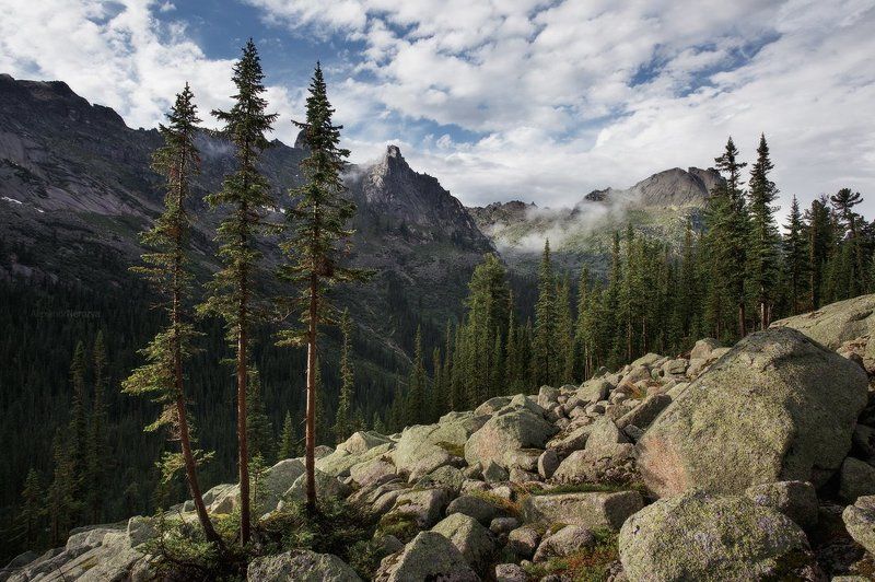 ергаки, саяны, сибирь, россия, закат, озеро, художников, тайгиш, горы, пейзаж Три сестрыphoto preview