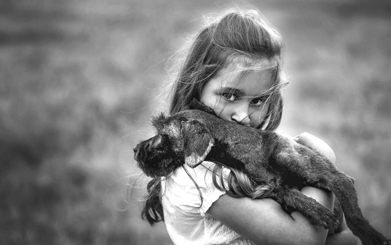 Девочка, Преданность, Собака Друзьяphoto preview