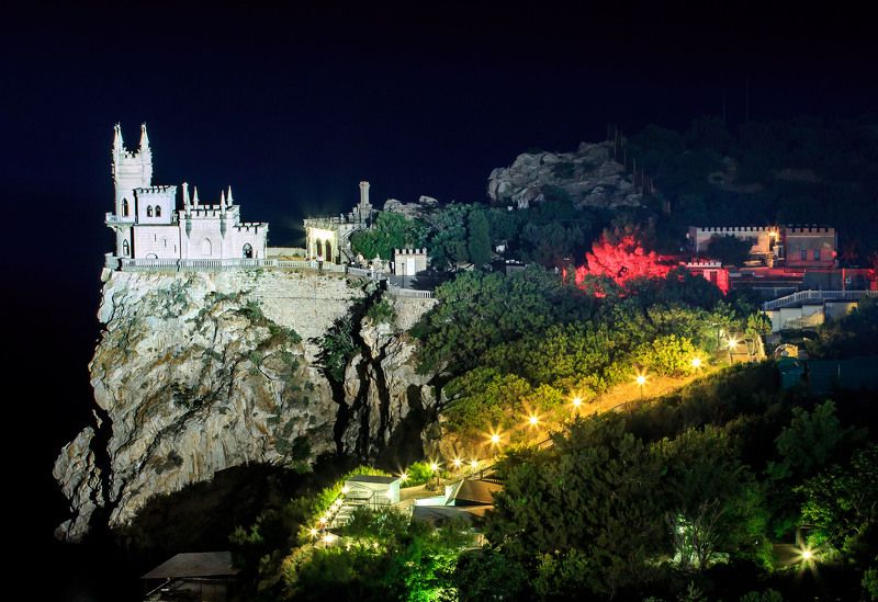 крым, ласточкино гнездо, ялта, ночь, замок Ласточкино гнездоphoto preview